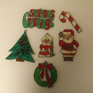 Vintage Christmas Suncatchers or Ornaments